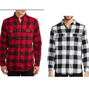 George | 2 Men’s Long Sleeve Button Down Shirts | Size Large